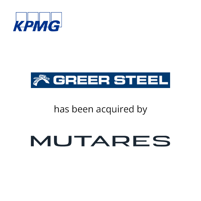 Exclusive financial advisor to Greer Steel Company